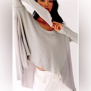 Free People - High/Low Long Sleeve Top - SEE PHOTOS